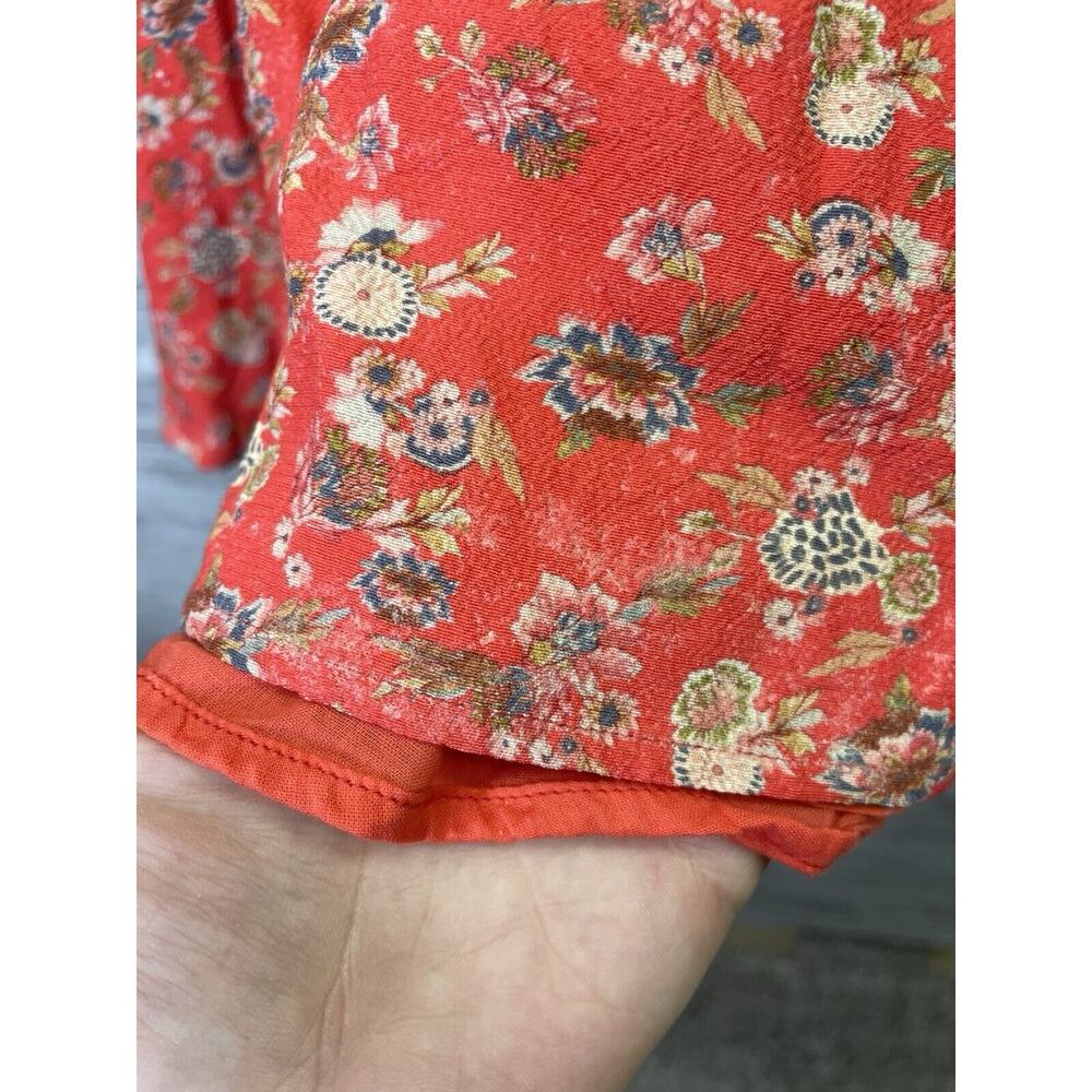 Cleobella Dress Medium Womens Long Sleeve Lined Floral Smocked Mini - Picture 10 of 11